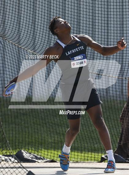 Thumbnail 3 in Class 5 Discus (MSHSAA State Championship) photogallery.