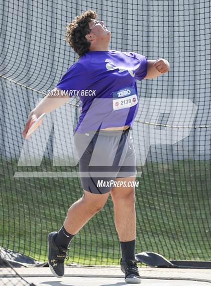 Thumbnail 3 in Class 5 Discus (MSHSAA State Championship) photogallery.
