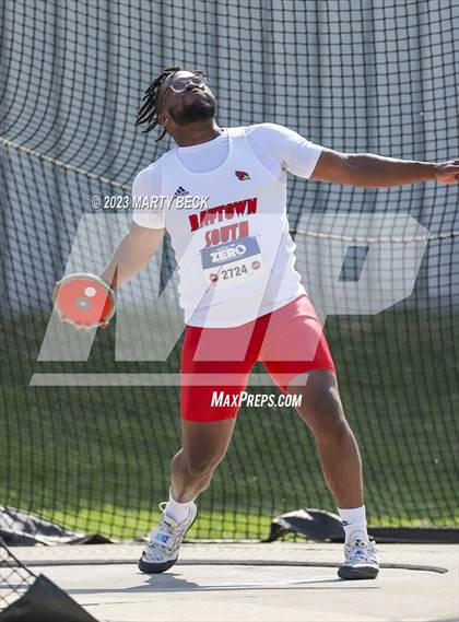 Thumbnail 3 in Class 5 Discus (MSHSAA State Championship) photogallery.