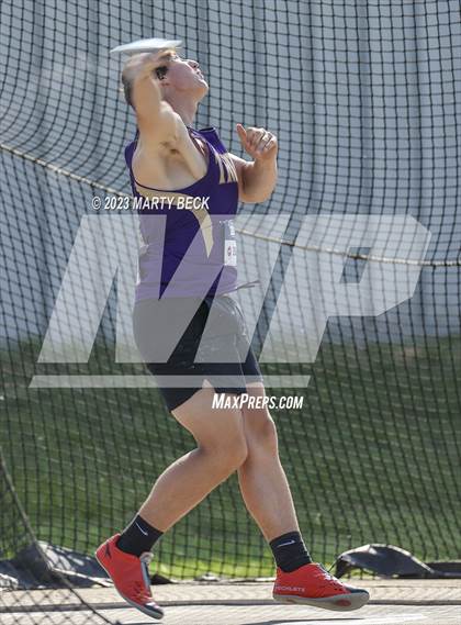 Thumbnail 2 in Class 5 Discus (MSHSAA State Championship) photogallery.