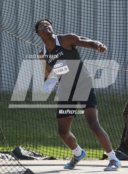 Thumbnail 2 in Class 5 Discus (MSHSAA State Championship) photogallery.