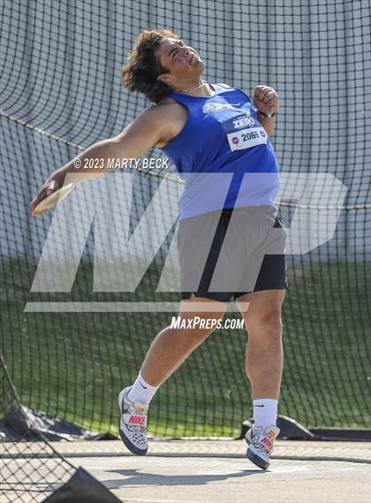 Thumbnail 3 in Class 5 Discus (MSHSAA State Championship) photogallery.