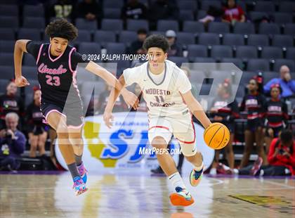 Thumbnail 1 in Lincoln vs. Modesto Christian  (CIF SJS D1 Final) photogallery.