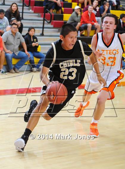 Thumbnail 1 in Corona del Sol vs. Chinle (Hoophall West Tournament) photogallery.