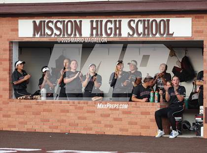 Thumbnail 2 in Mission @ Flour Bluff Softball (UIL Girls Softball 5A D1 Bi-District) photogallery.