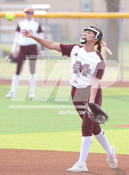 Thumbnail 3 in Mission @ Flour Bluff Softball (UIL Girls Softball 5A D1 Bi-District) photogallery.