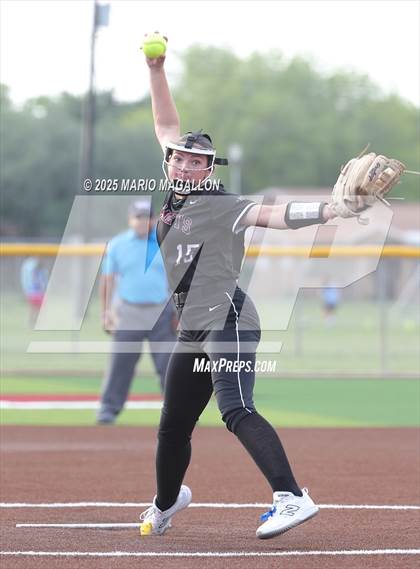 Thumbnail 3 in Mission @ Flour Bluff Softball (UIL Girls Softball 5A D1 Bi-District) photogallery.