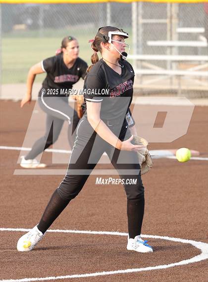Thumbnail 3 in Mission @ Flour Bluff Softball (UIL Girls Softball 5A D1 Bi-District) photogallery.