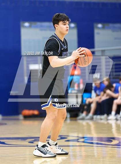 Thumbnail 3 in Decatur vs Young Men's Leadership Academy (UIL 4A Bi-District Playoff) photogallery.