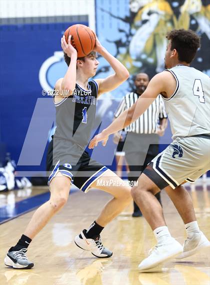 Thumbnail 3 in Decatur vs Young Men's Leadership Academy (UIL 4A Bi-District Playoff) photogallery.