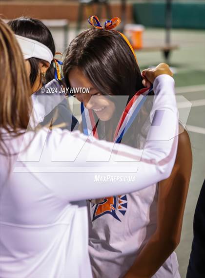 Thumbnail 2 in Round Rock Westwood vs Seven Lakes (UIL 6A Tennis Final) photogallery.