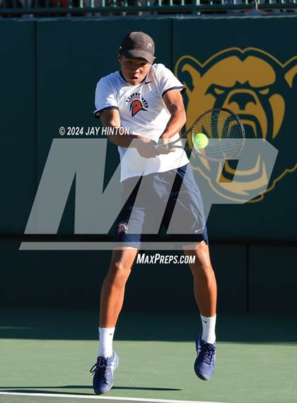 Thumbnail 3 in Round Rock Westwood vs Seven Lakes (UIL 6A Tennis Final) photogallery.