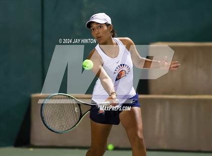 Thumbnail 2 in Round Rock Westwood vs Seven Lakes (UIL 6A Tennis Final) photogallery.