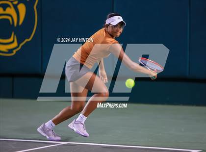 Thumbnail 3 in Round Rock Westwood vs Seven Lakes (UIL 6A Tennis Final) photogallery.