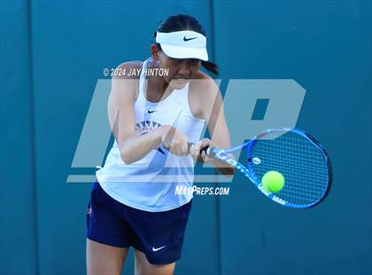 Thumbnail 3 in Round Rock Westwood vs Seven Lakes (UIL 6A Tennis Final) photogallery.