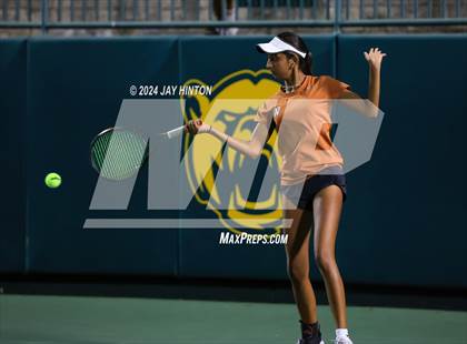 Thumbnail 2 in Round Rock Westwood vs Seven Lakes (UIL 6A Tennis Final) photogallery.