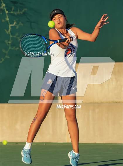 Thumbnail 3 in Round Rock Westwood vs Seven Lakes (UIL 6A Tennis Final) photogallery.