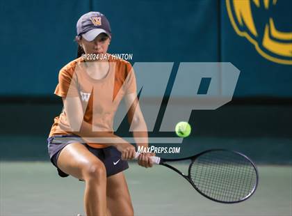 Thumbnail 2 in Round Rock Westwood vs Seven Lakes (UIL 6A Tennis Final) photogallery.