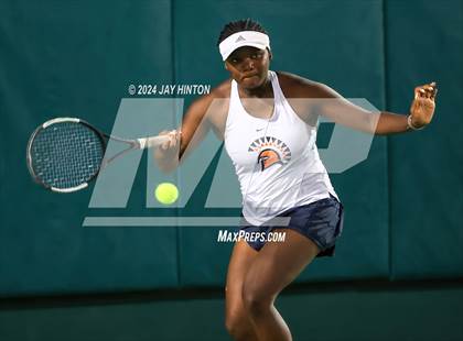 Thumbnail 2 in Round Rock Westwood vs Seven Lakes (UIL 6A Tennis Final) photogallery.