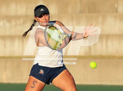 Thumbnail 2 in Round Rock Westwood vs Seven Lakes (UIL 6A Tennis Final) photogallery.