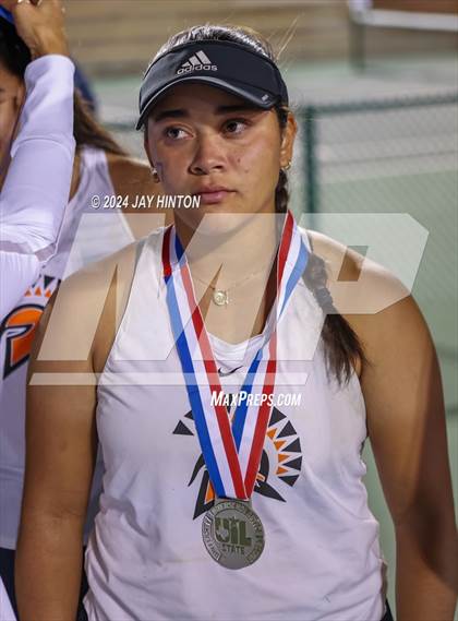 Thumbnail 3 in Round Rock Westwood vs Seven Lakes (UIL 6A Tennis Final) photogallery.