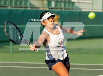 Thumbnail 2 in Round Rock Westwood vs Seven Lakes (UIL 6A Tennis Final) photogallery.