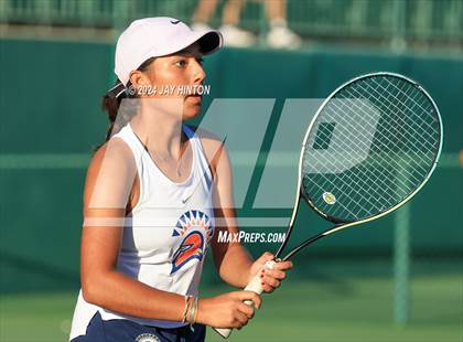 Thumbnail 2 in Round Rock Westwood vs Seven Lakes (UIL 6A Tennis Final) photogallery.