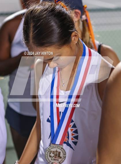 Thumbnail 2 in Round Rock Westwood vs Seven Lakes (UIL 6A Tennis Final) photogallery.