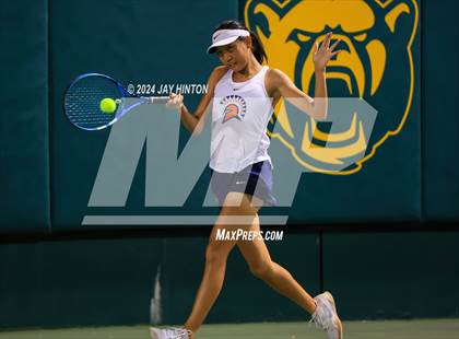 Thumbnail 3 in Round Rock Westwood vs Seven Lakes (UIL 6A Tennis Final) photogallery.
