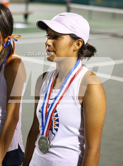 Thumbnail 2 in Round Rock Westwood vs Seven Lakes (UIL 6A Tennis Final) photogallery.