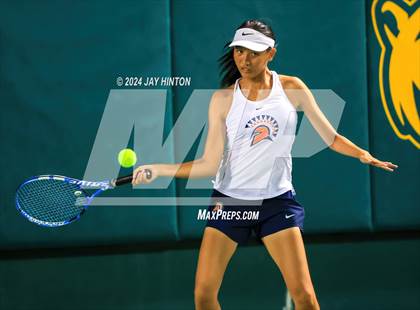 Thumbnail 2 in Round Rock Westwood vs Seven Lakes (UIL 6A Tennis Final) photogallery.