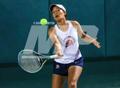 Thumbnail 2 in Round Rock Westwood vs Seven Lakes (UIL 6A Tennis Final) photogallery.