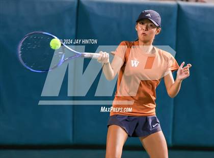 Thumbnail 3 in Round Rock Westwood vs Seven Lakes (UIL 6A Tennis Final) photogallery.