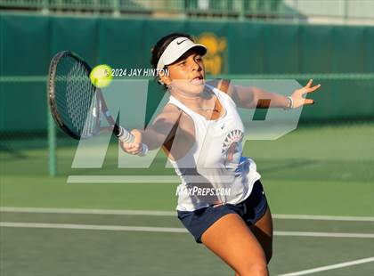 Thumbnail 3 in Round Rock Westwood vs Seven Lakes (UIL 6A Tennis Final) photogallery.