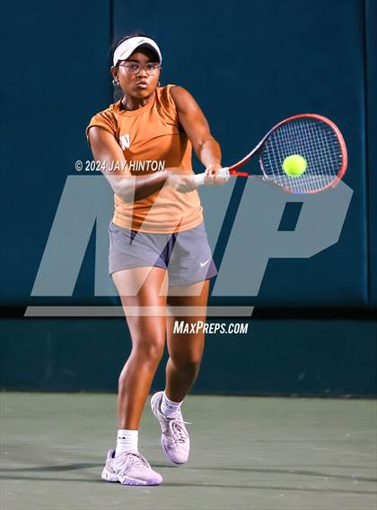 Thumbnail 2 in Round Rock Westwood vs Seven Lakes (UIL 6A Tennis Final) photogallery.