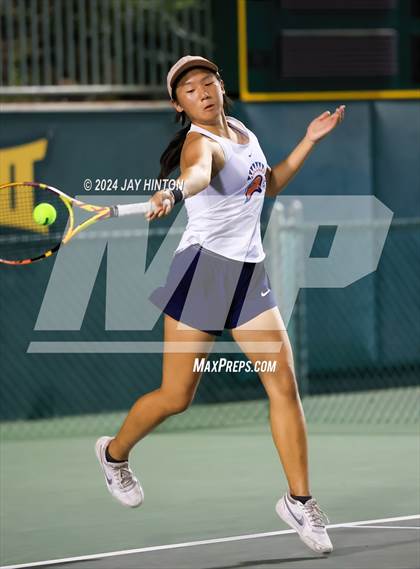 Thumbnail 2 in Round Rock Westwood vs Seven Lakes (UIL 6A Tennis Final) photogallery.