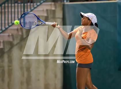 Thumbnail 3 in Round Rock Westwood vs Seven Lakes (UIL 6A Tennis Final) photogallery.