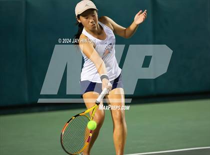 Thumbnail 2 in Round Rock Westwood vs Seven Lakes (UIL 6A Tennis Final) photogallery.