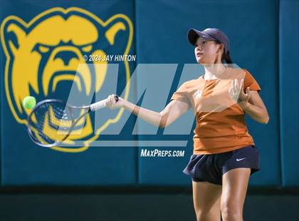 Thumbnail 2 in Round Rock Westwood vs Seven Lakes (UIL 6A Tennis Final) photogallery.