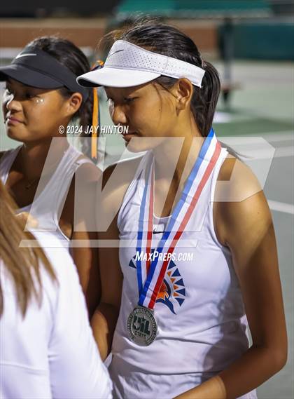 Thumbnail 1 in Round Rock Westwood vs Seven Lakes (UIL 6A Tennis Final) photogallery.