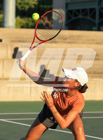 Thumbnail 1 in Round Rock Westwood vs Seven Lakes (UIL 6A Tennis Final) photogallery.