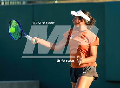 Thumbnail 2 in Round Rock Westwood vs Seven Lakes (UIL 6A Tennis Final) photogallery.