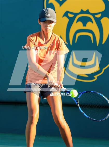 Thumbnail 3 in Round Rock Westwood vs Seven Lakes (UIL 6A Tennis Final) photogallery.