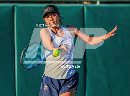 Thumbnail 3 in Round Rock Westwood vs Seven Lakes (UIL 6A Tennis Final) photogallery.
