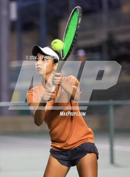 Thumbnail 2 in Round Rock Westwood vs Seven Lakes (UIL 6A Tennis Final) photogallery.