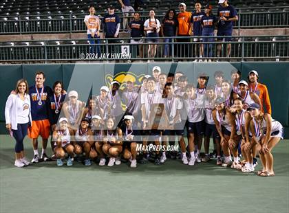 Thumbnail 2 in Round Rock Westwood vs Seven Lakes (UIL 6A Tennis Final) photogallery.