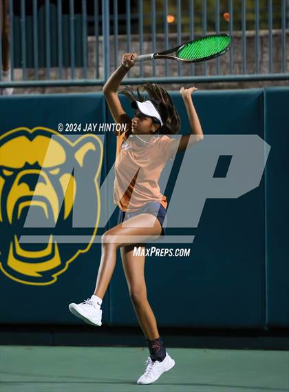 Thumbnail 3 in Round Rock Westwood vs Seven Lakes (UIL 6A Tennis Final) photogallery.