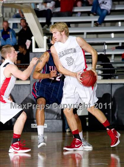 Thumbnail 2 in Findlay Prep vs. Flower Mound Marcus photogallery.