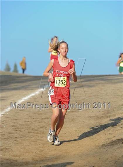 Thumbnail 1 in CIF State Cross Country Championships (Girls Division V) photogallery.