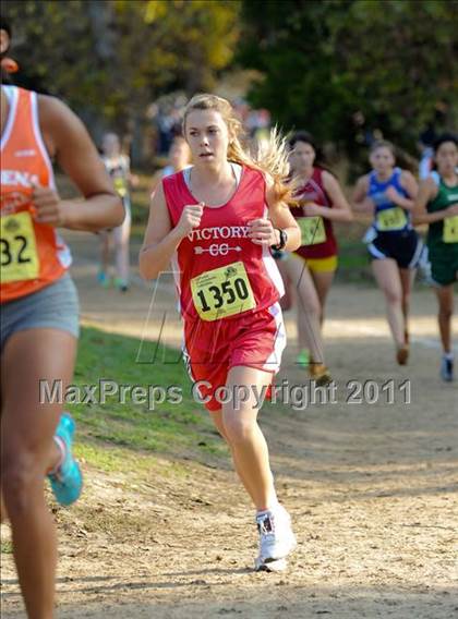 Thumbnail 1 in CIF State Cross Country Championships (Girls Division V) photogallery.
